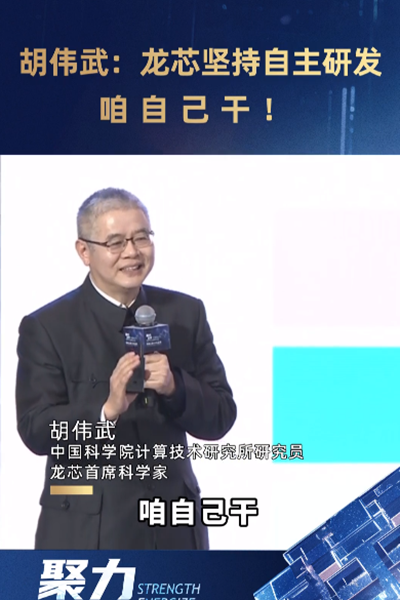 胡偉武：龍芯堅持自主研發(fā)，咱自己干！